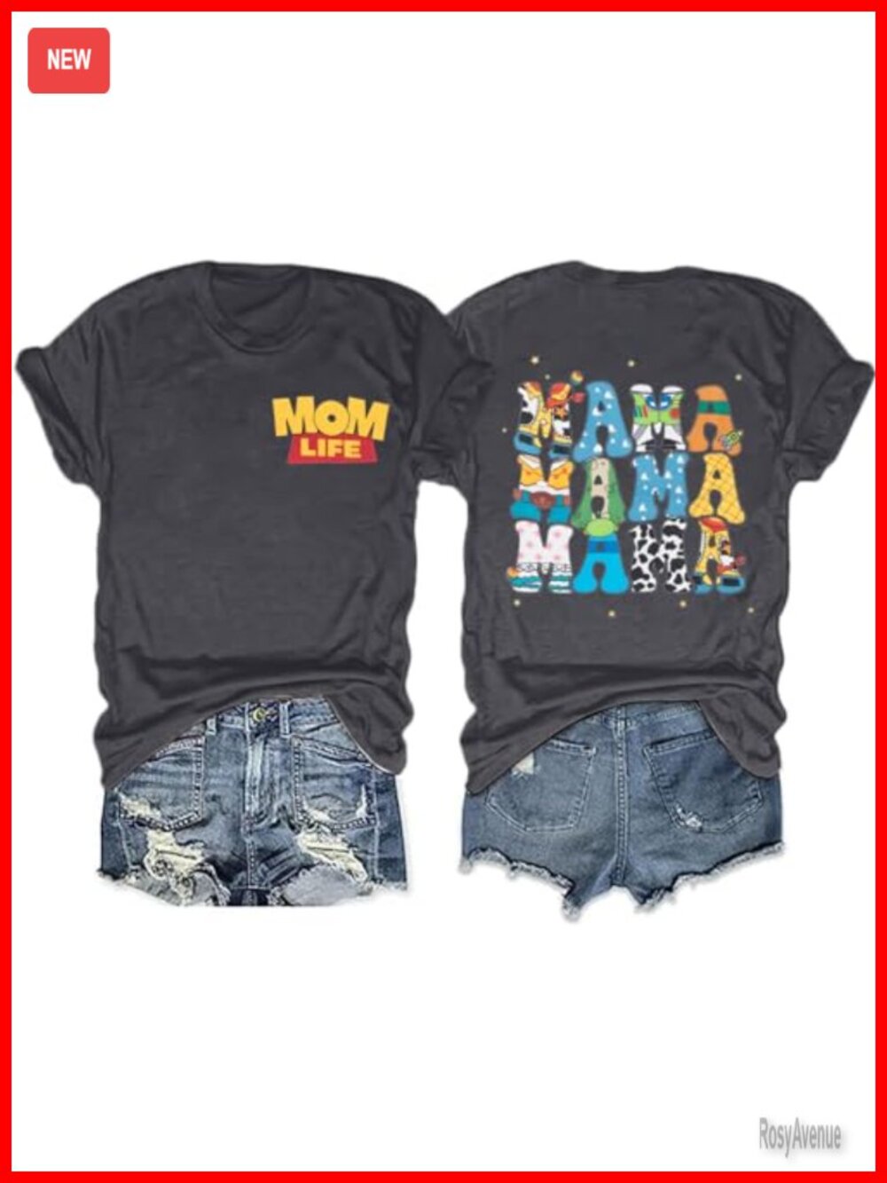 Mama Shirt Women Mom Life T Shirt Mothers Day Graphic Tee